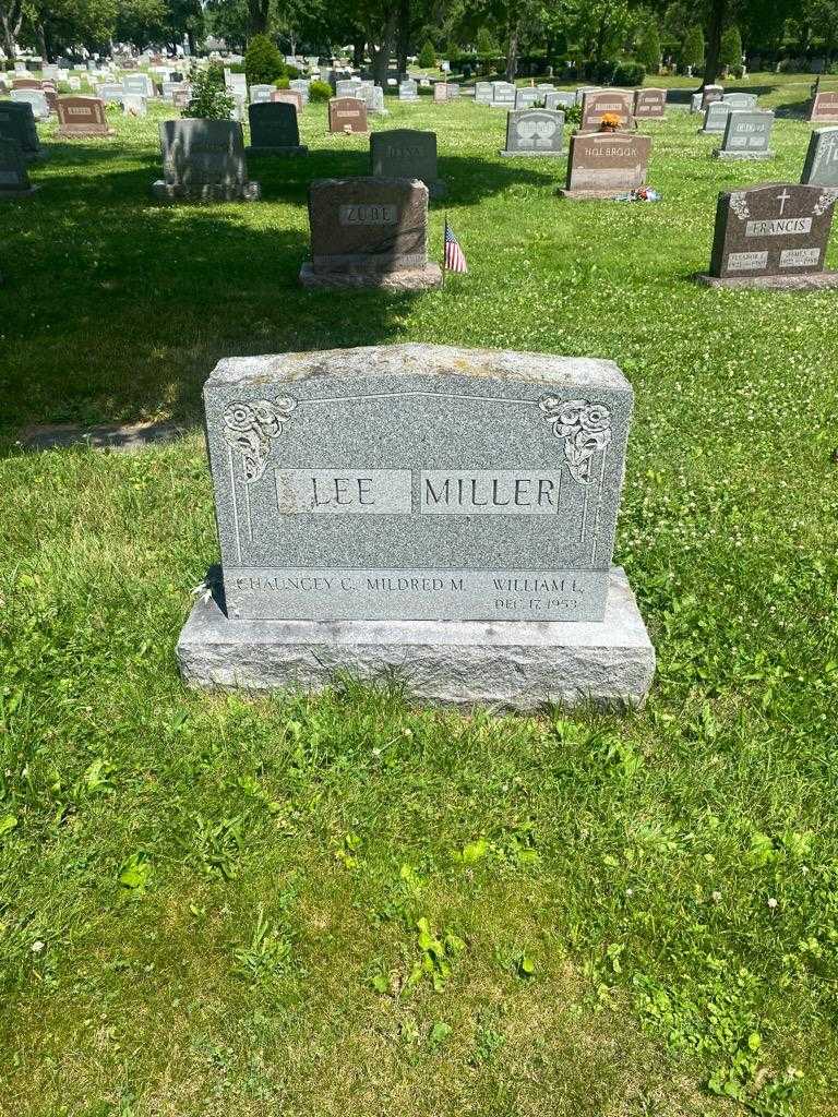 Chauncey C. Lee Miller's grave. Photo 2