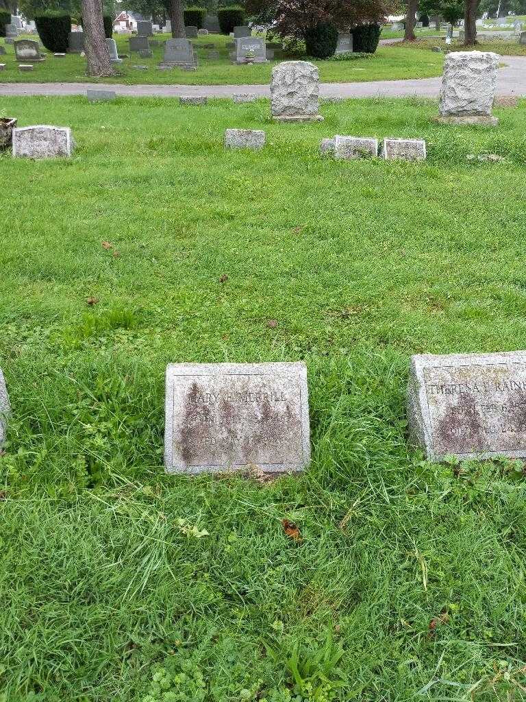 Mary E. Merrill's grave. Photo 1