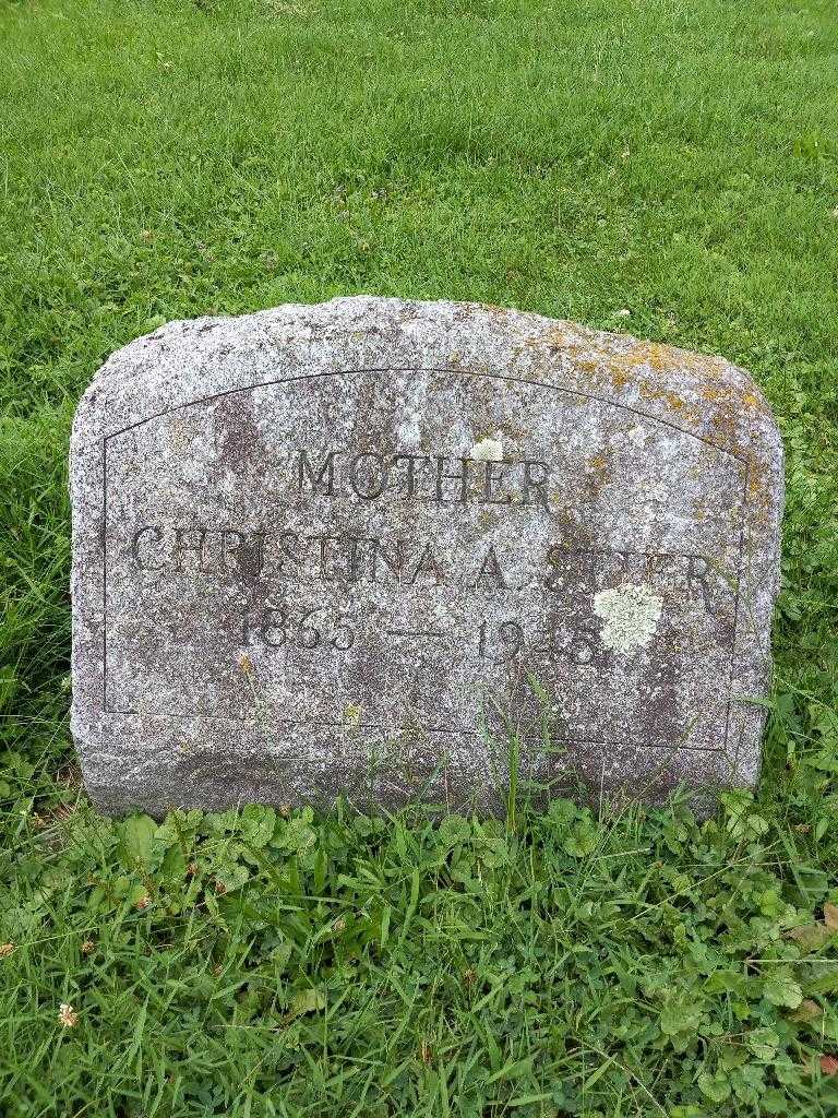 Christina A. Stier's grave. Photo 3