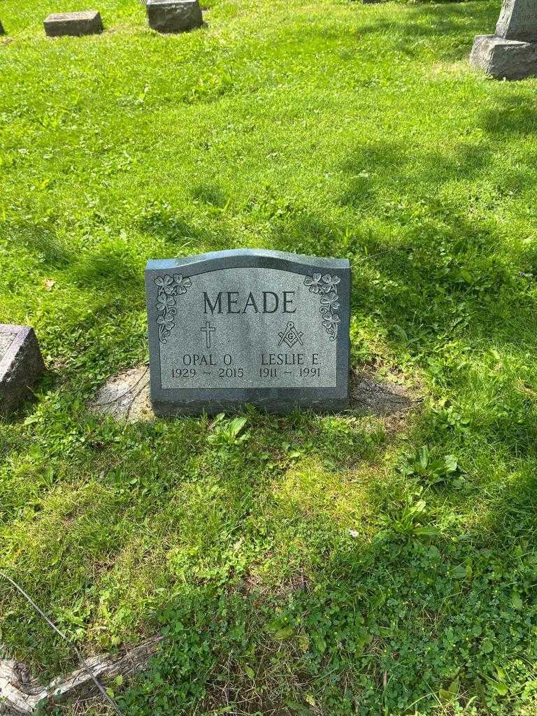Opal O. Meade's grave. Photo 2