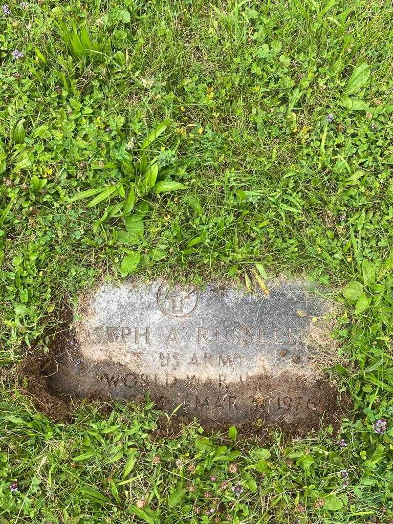 Joseph A. Russell's grave. Photo 2