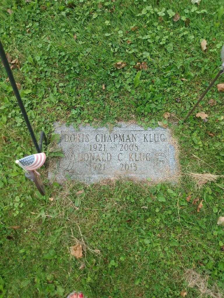 Doris Chapman Klug's grave. Photo 2