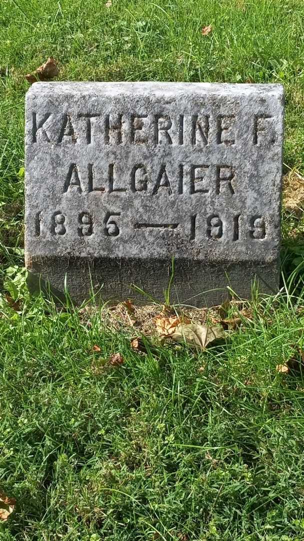 Katherine F. Allgaier's grave. Photo 3