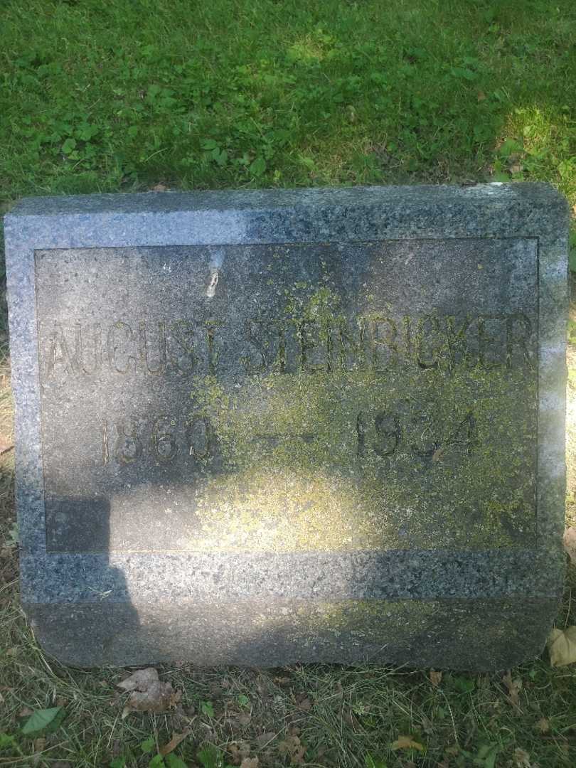 August Steinbicker's grave. Photo 3