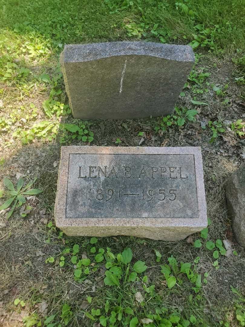 Lena B. Appel Moser's grave. Photo 2