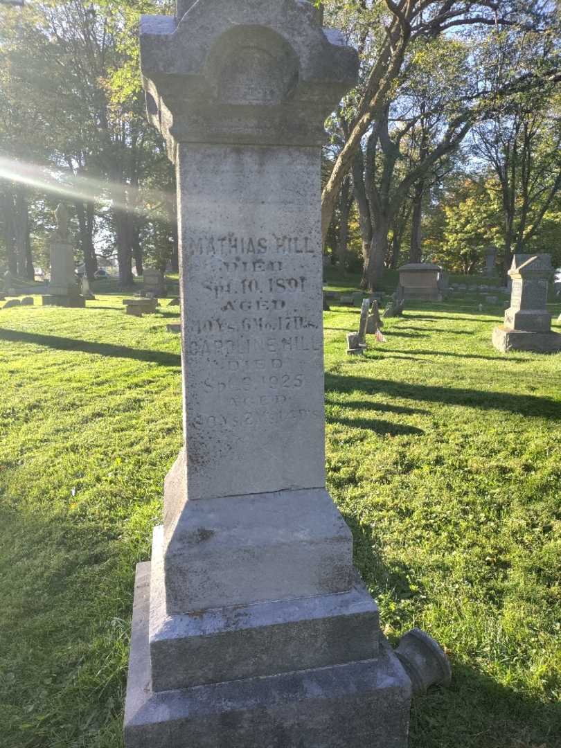 Mathias Hill's grave. Photo 2