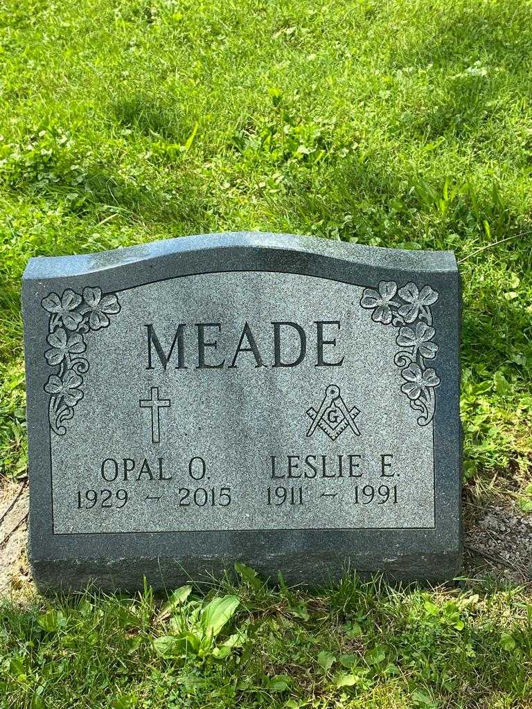 Opal O. Meade's grave. Photo 3