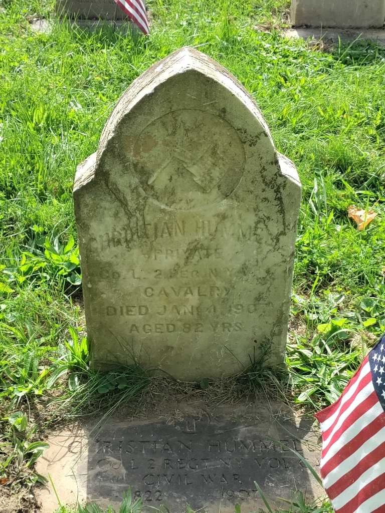 Jacob Christian Hummel's grave. Photo 2