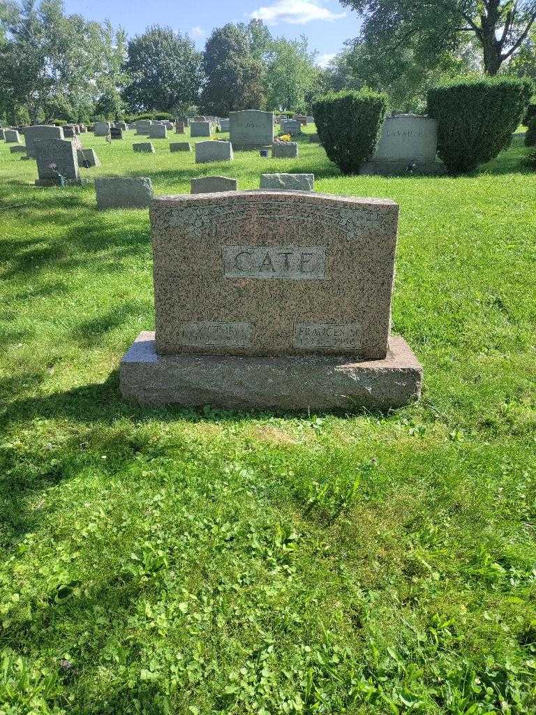 Frances M. Cate's grave. Photo 1