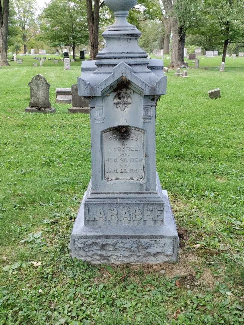 Frances G. Larabee's grave. Photo 2