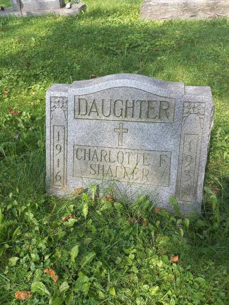 Charlotte F. Shaffer's grave. Photo 3