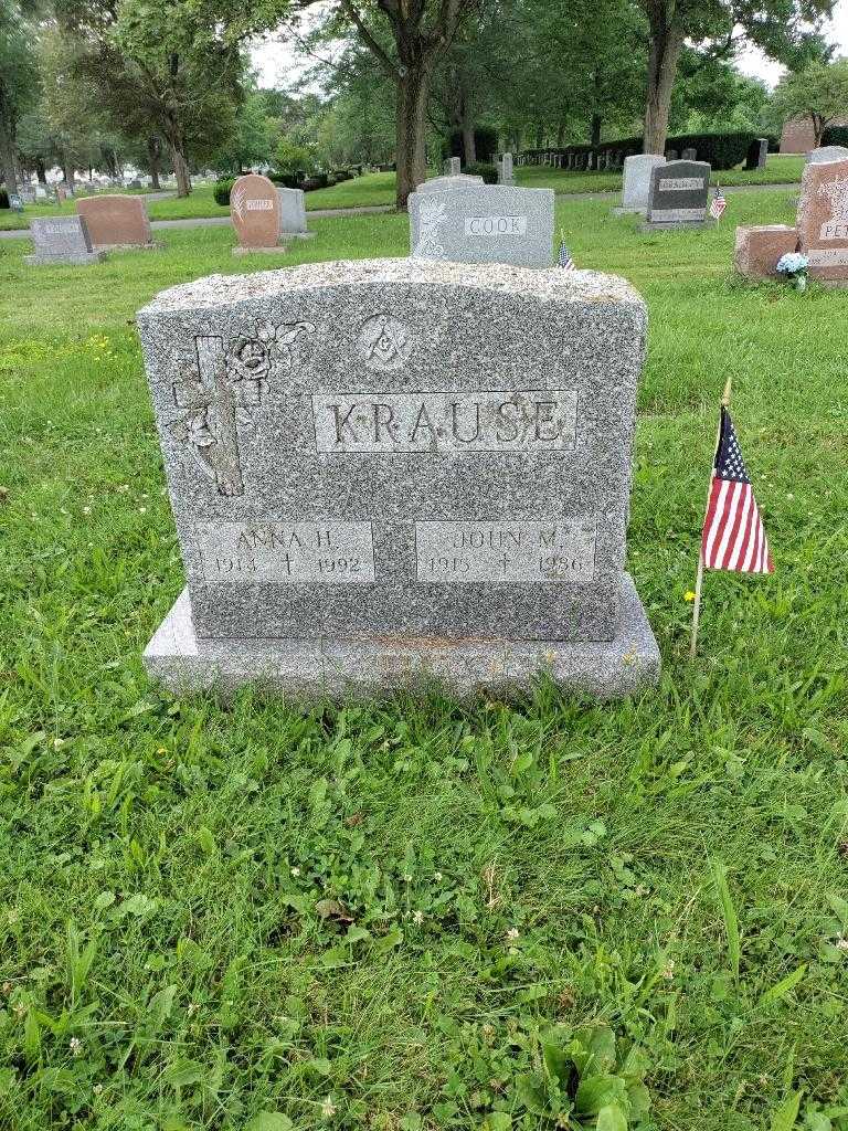 John M. Krause's grave. Photo 2