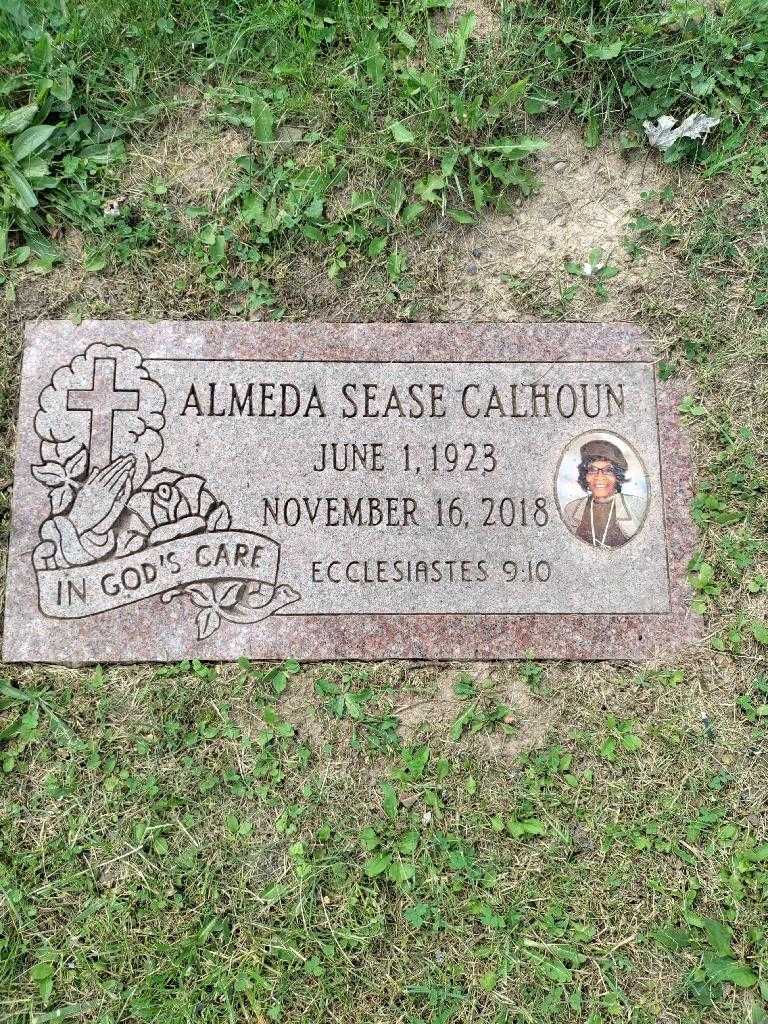 Almeda Sease Calhoun's grave. Photo 1