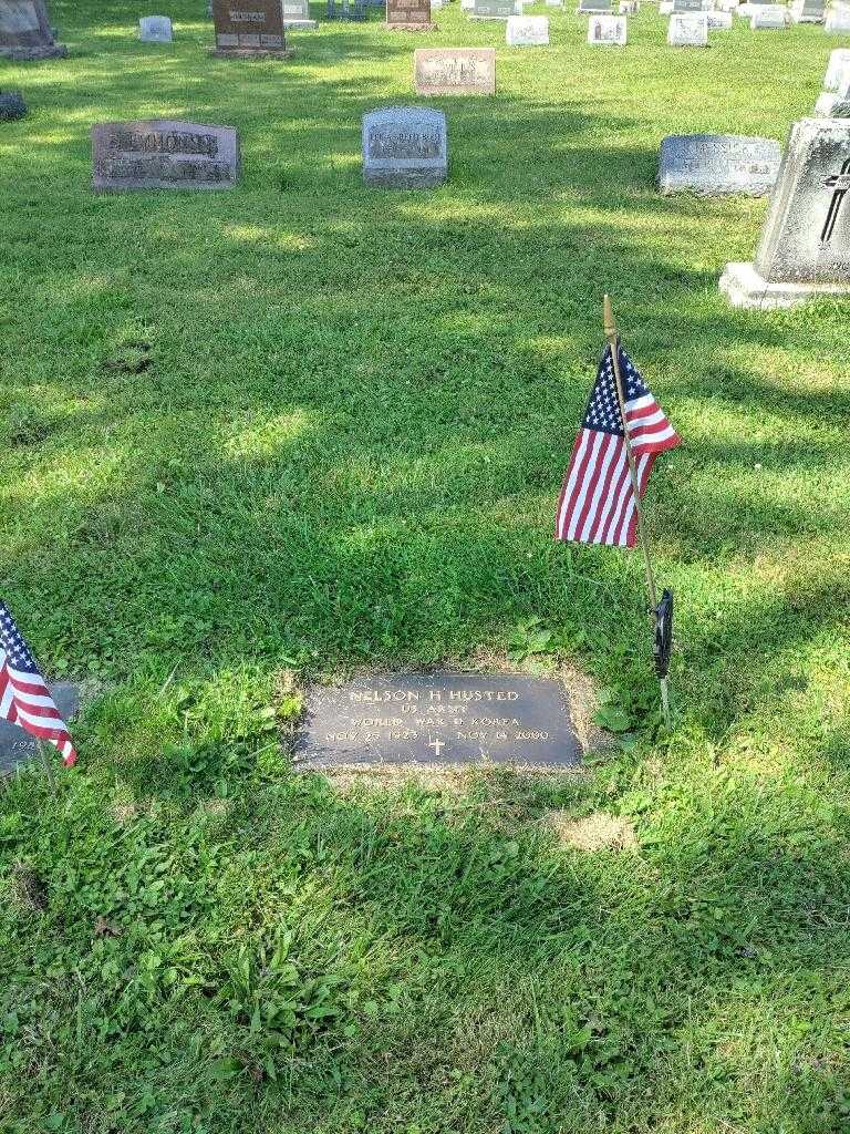 Nelson H. Husted's grave. Photo 1