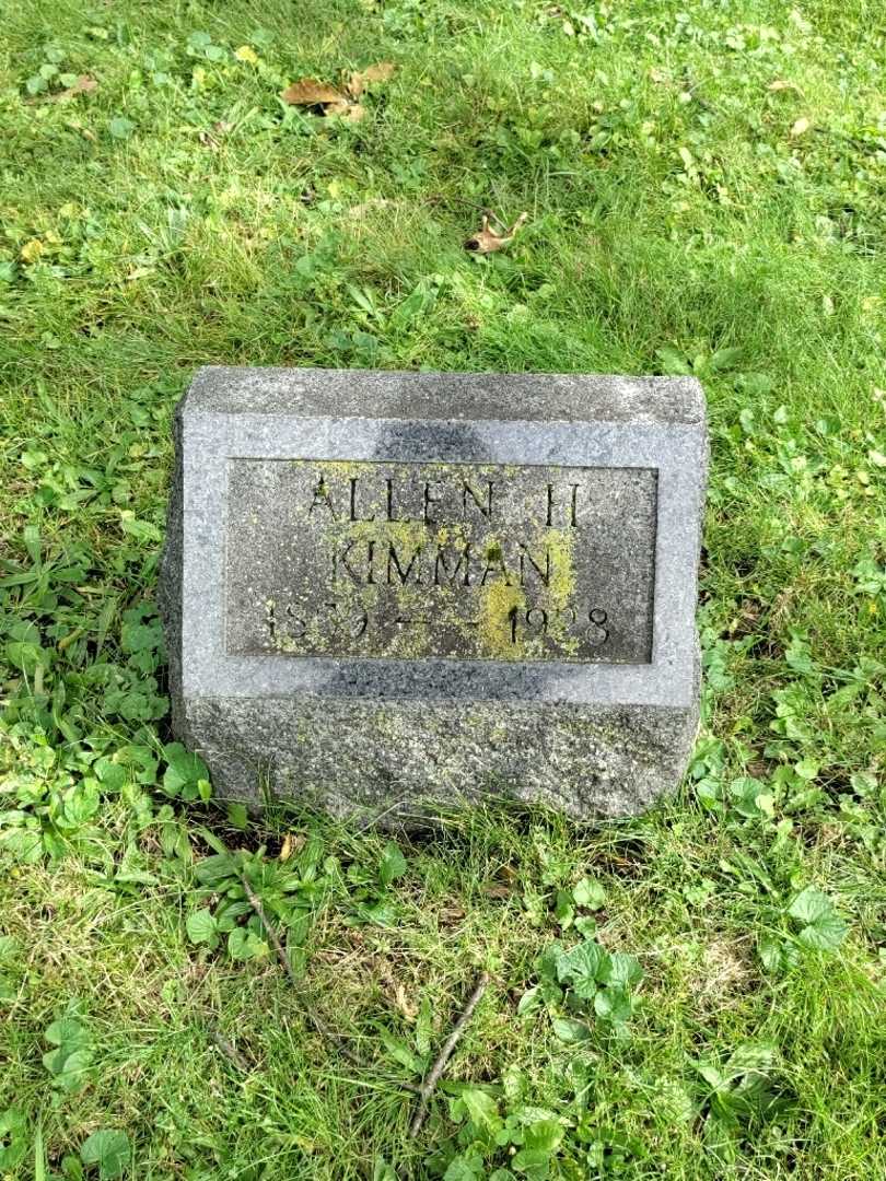 Allen H. Kimman's grave. Photo 4