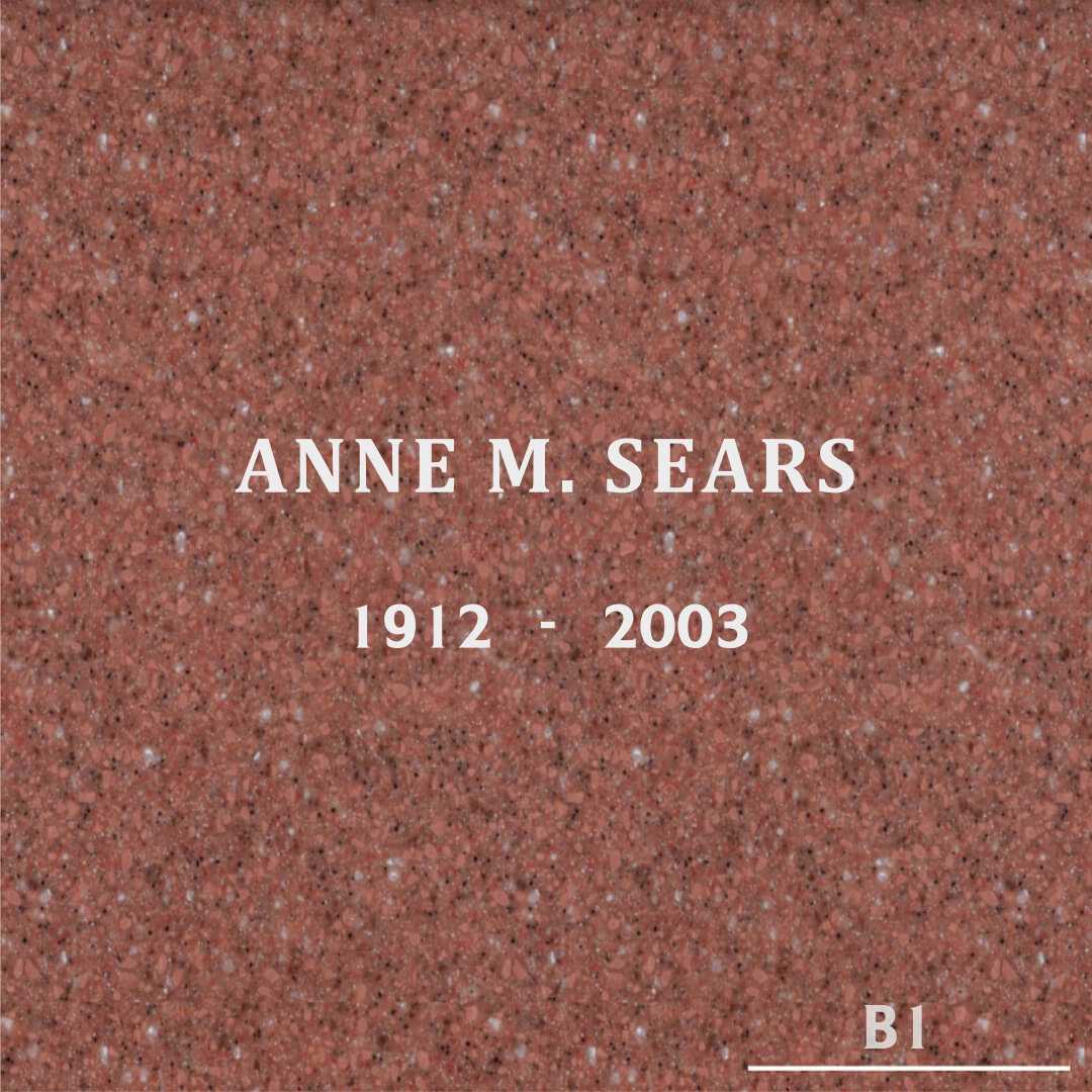 Anne M. Sears's grave