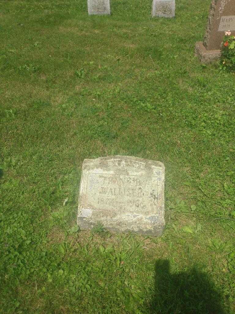 Frank B. Walliser's grave. Photo 1