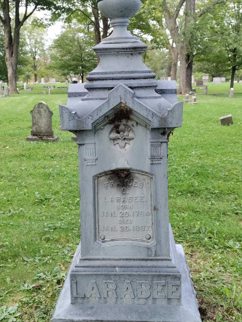 Frances G. Larabee's grave. Photo 3