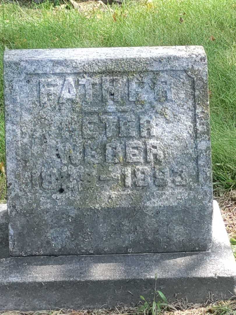 Peter Weber's grave. Photo 4