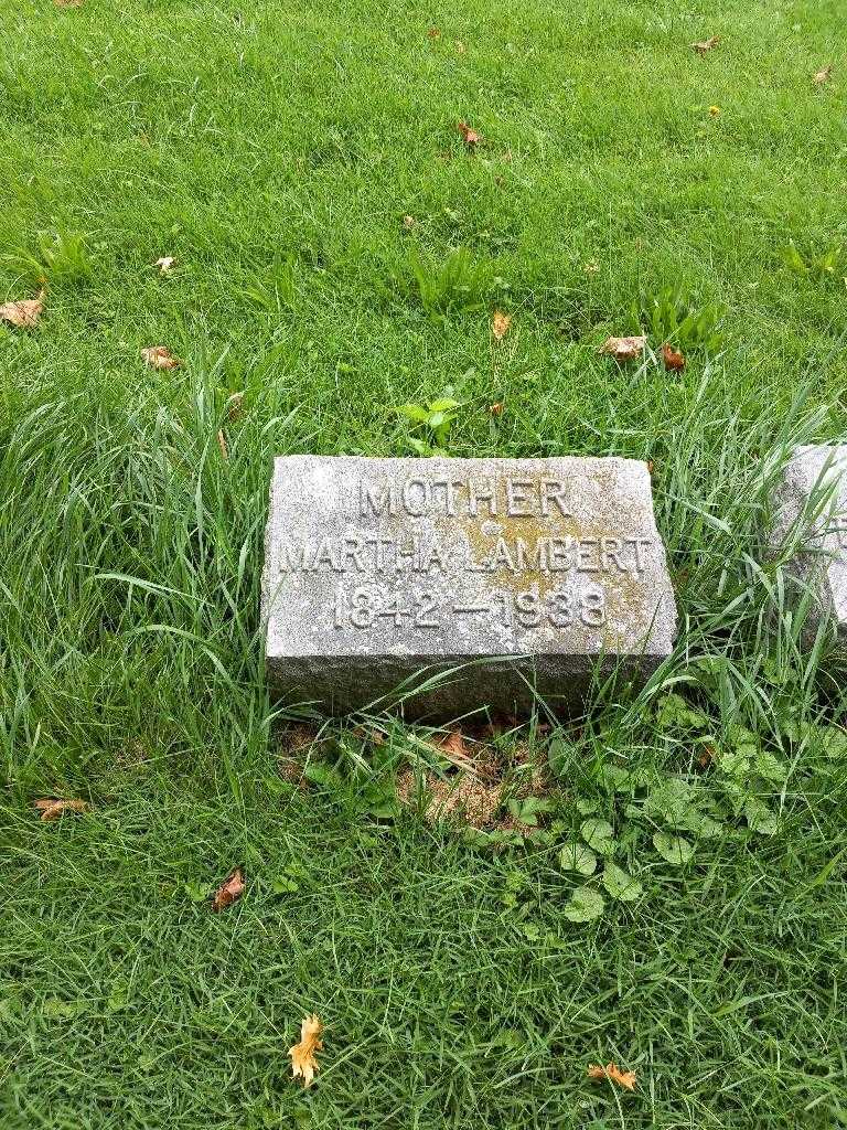 Martha Ann Lambert's grave. Photo 1