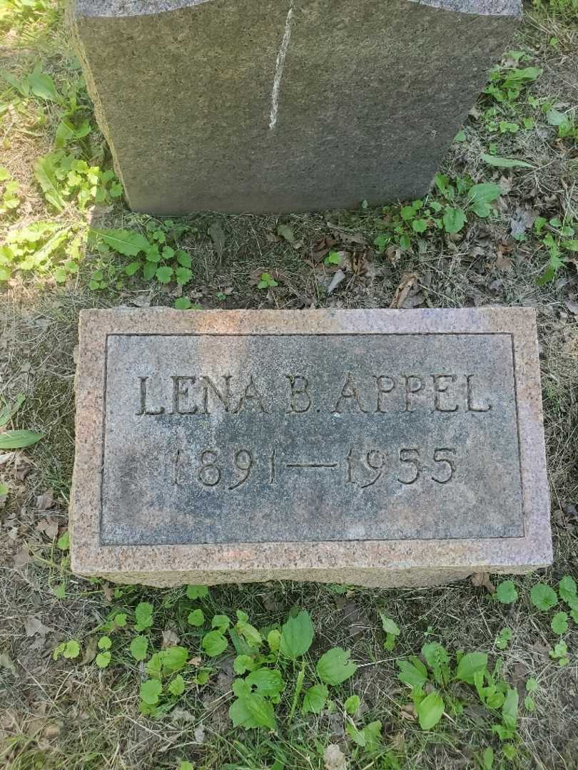 Lena B. Appel Moser's grave. Photo 3