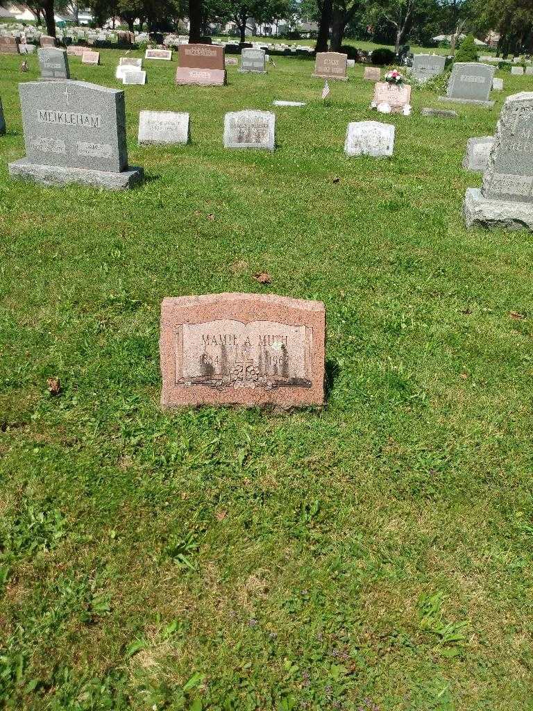 Mamie A. Muth's grave. Photo 1