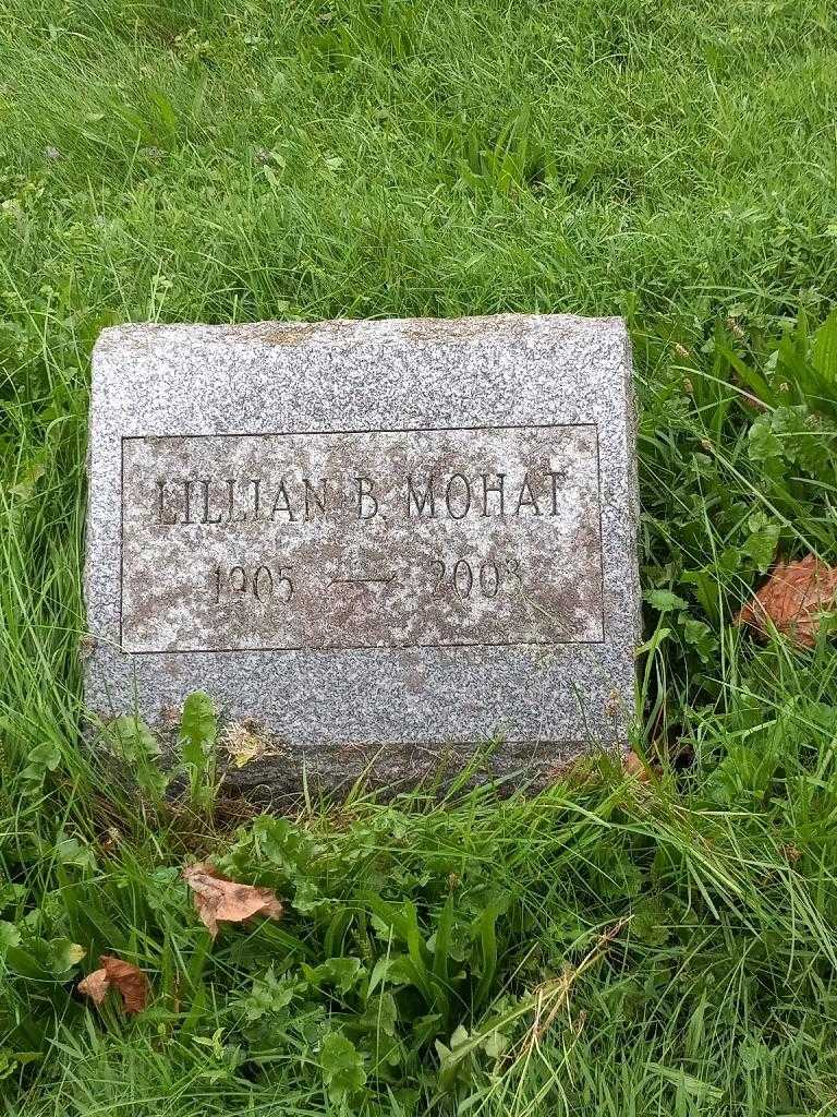 Lillian B. Mohat's grave. Photo 2