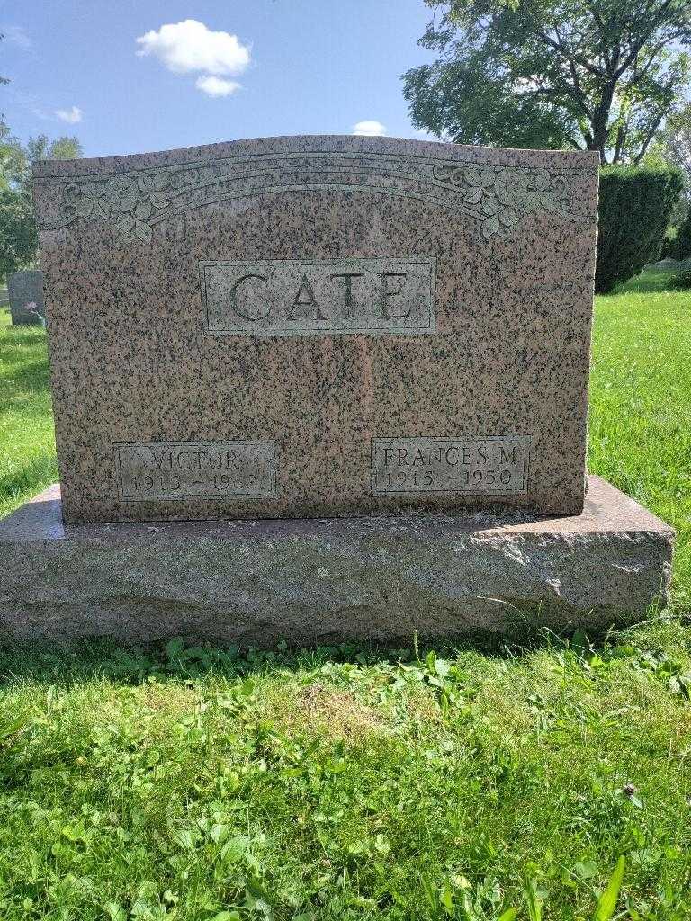 Frances M. Cate's grave. Photo 2