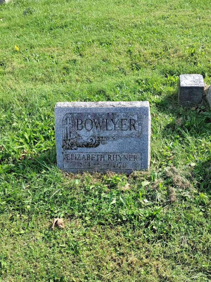 Elizabeth Rhyner Bowlyer's grave. Photo 2