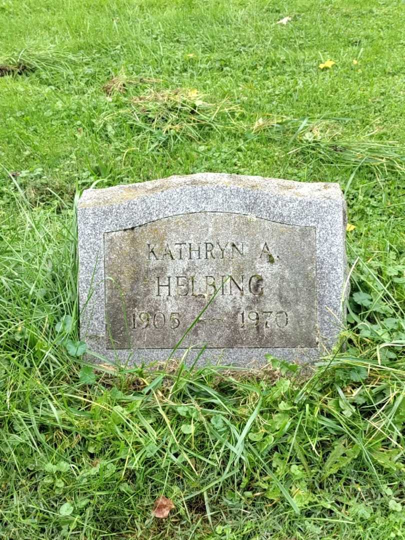 Kathryn A. Helbing's grave. Photo 3