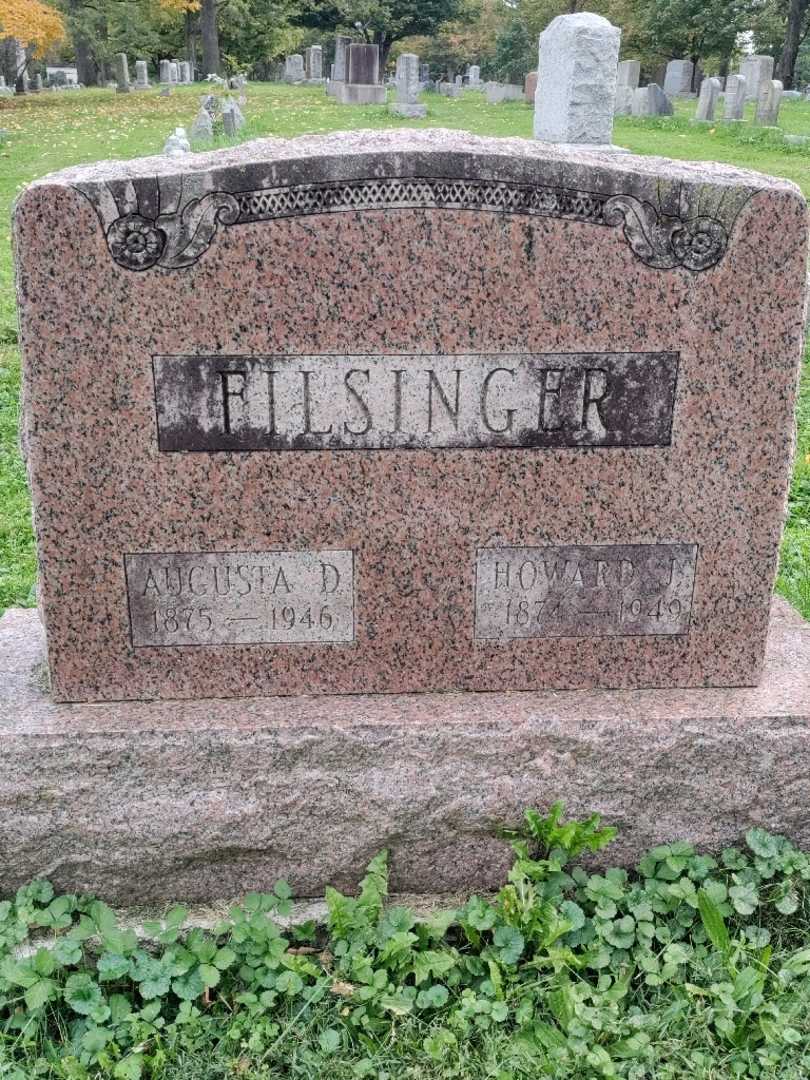 Howard J. Filsinger's grave. Photo 3