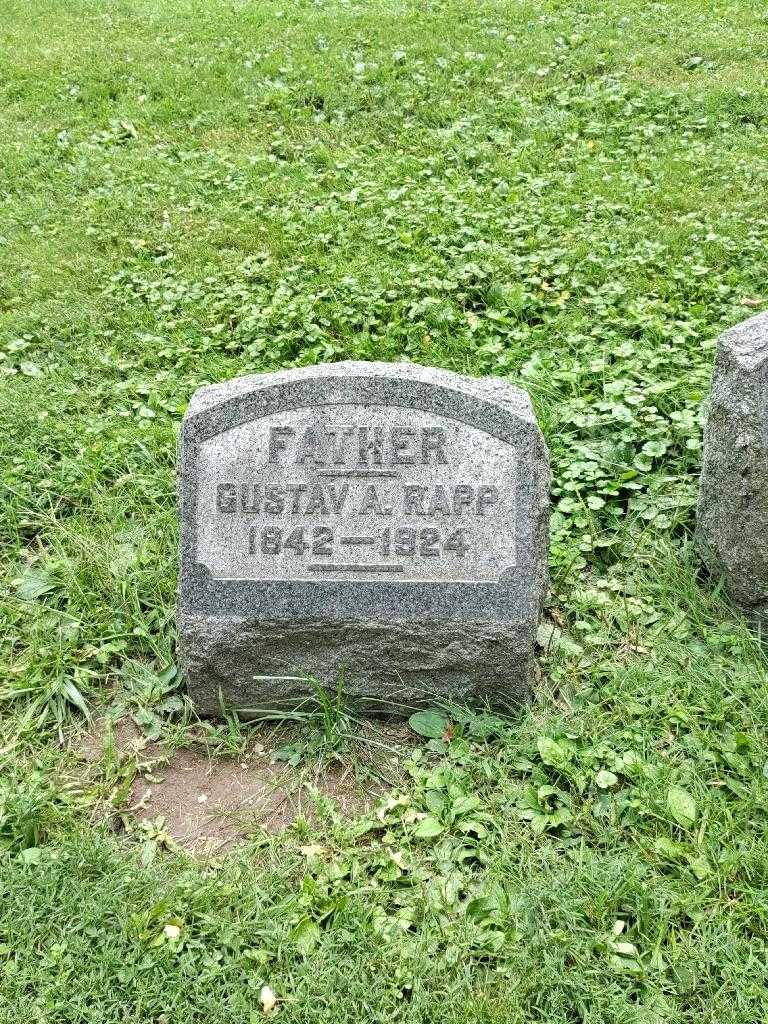 Gustav A. Rapp's grave. Photo 2