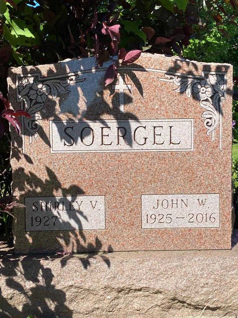 John W. Soergel's grave. Photo 1