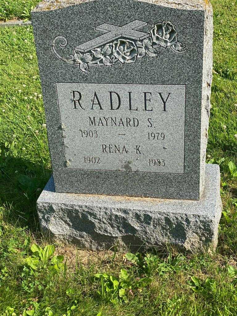 Maynard S. Radley's grave. Photo 3
