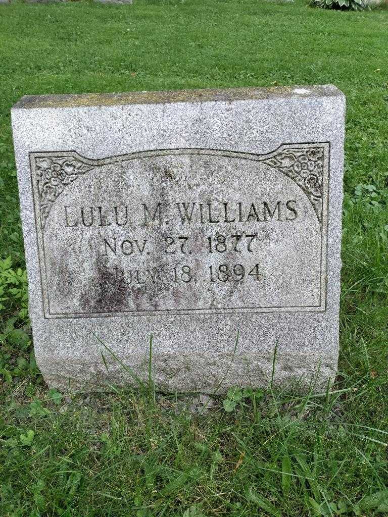 Lulu M. Williams's grave. Photo 2