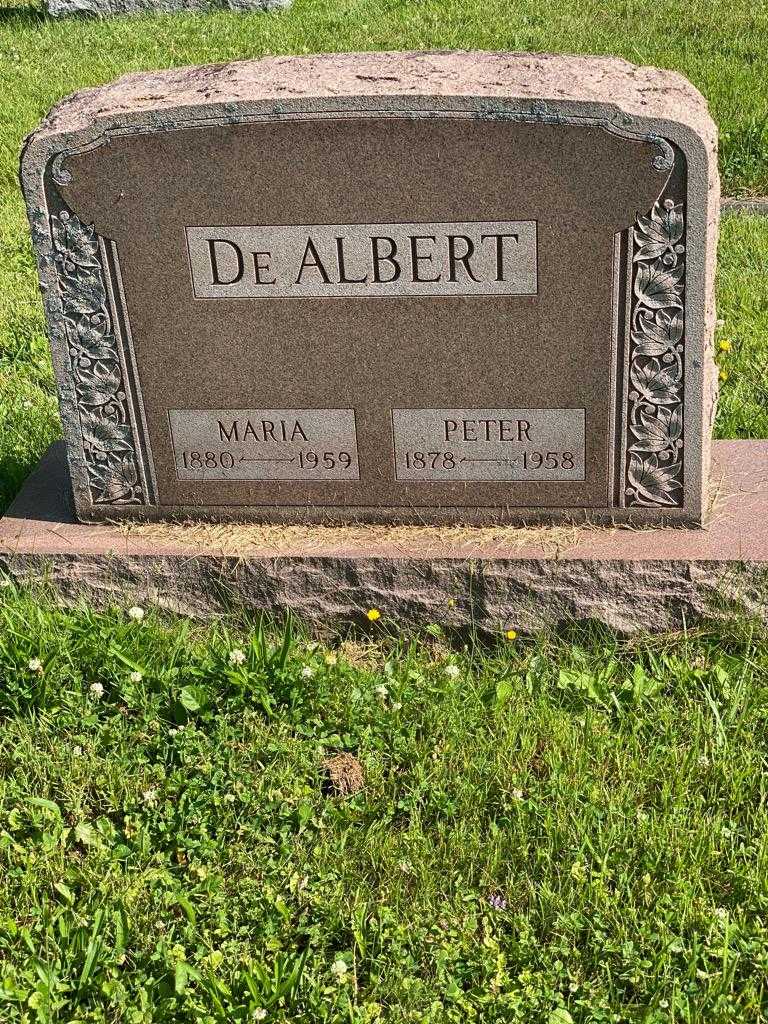 Maria De Albert's grave. Photo 3