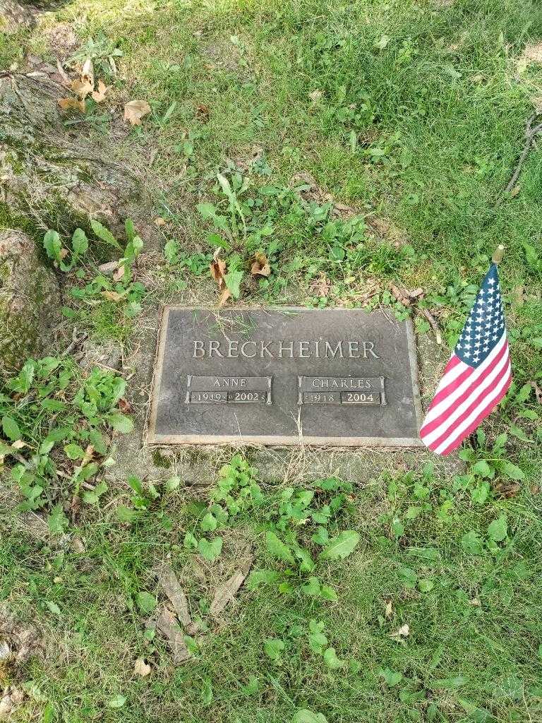 Anne Breckheimer's grave. Photo 2