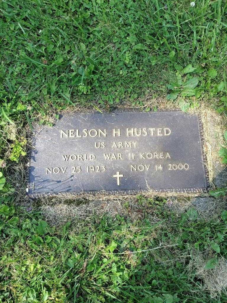 Nelson H. Husted's grave. Photo 2
