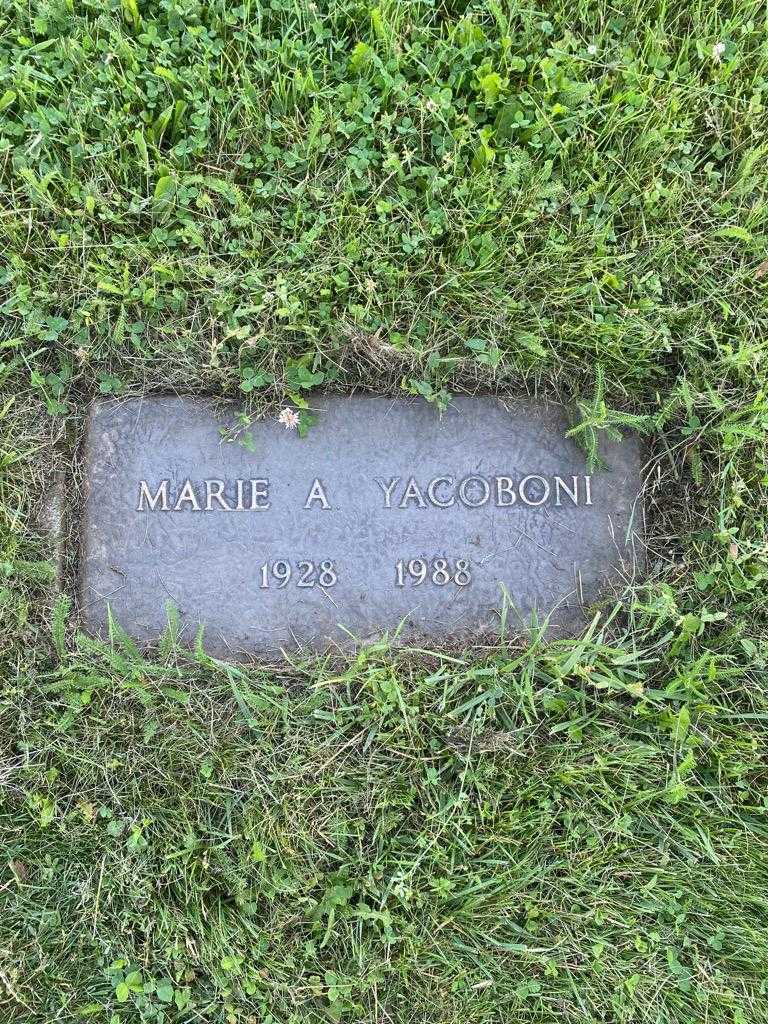 Marie A. Yacoboni's grave. Photo 3