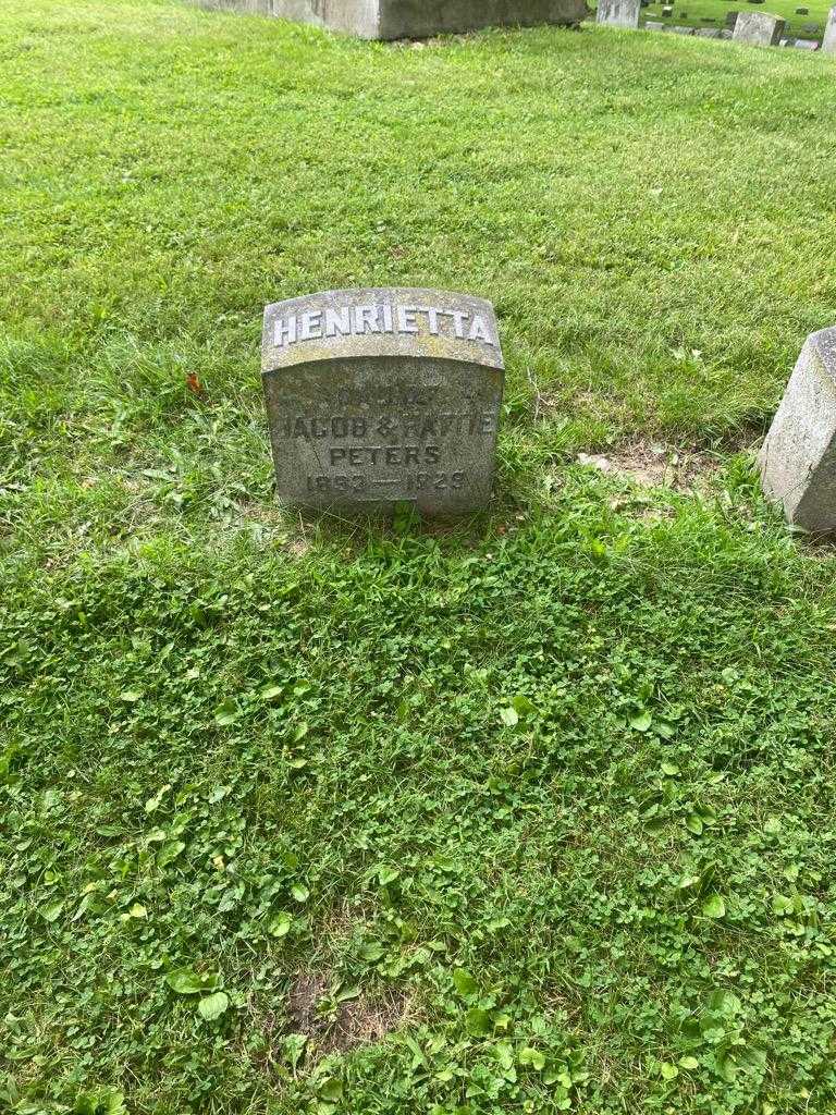 Henrietta J. Peters's grave. Photo 2