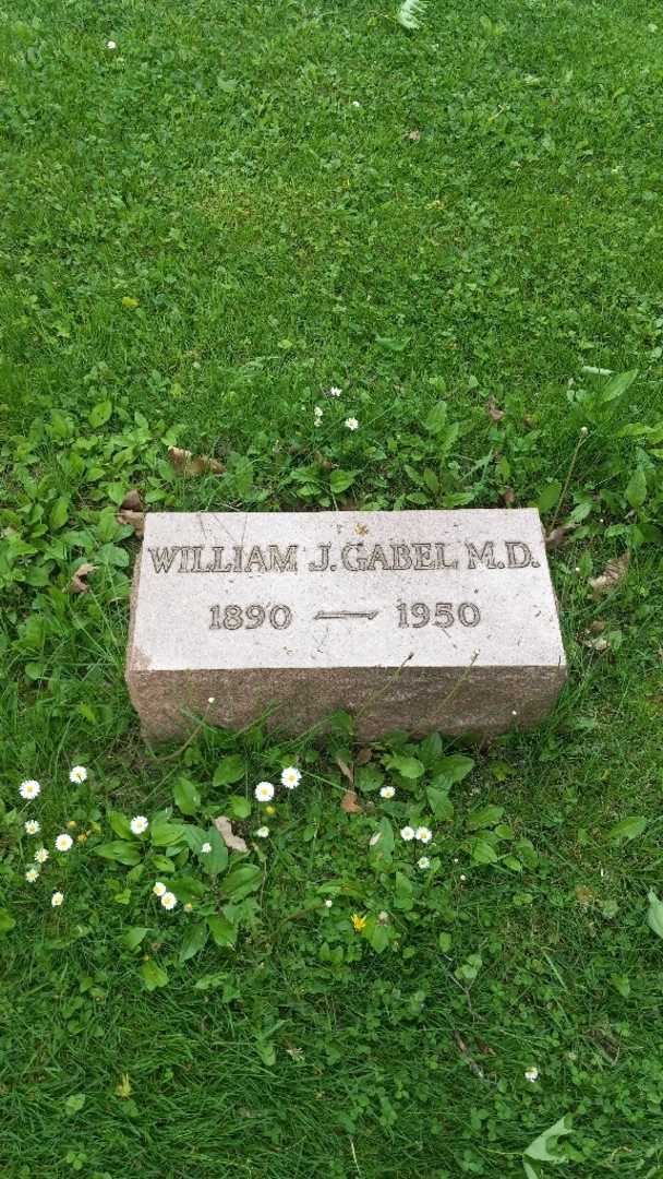 Doctor William J. Gabel's grave. Photo 3