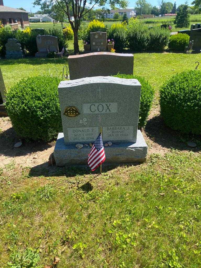 Donald F. Cox's grave. Photo 2
