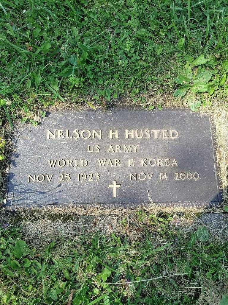 Nelson H. Husted's grave. Photo 3