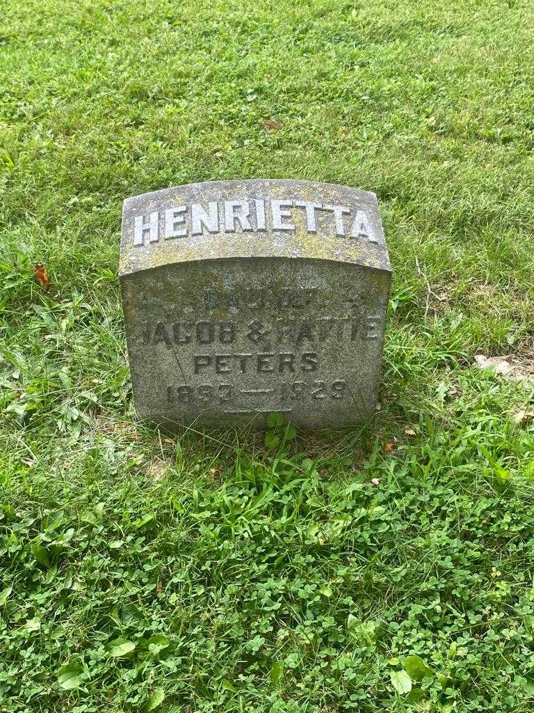 Henrietta J. Peters's grave. Photo 3