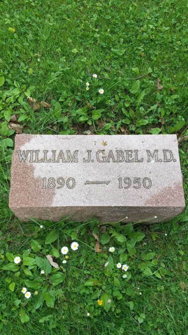 Doctor William J. Gabel's grave. Photo 1