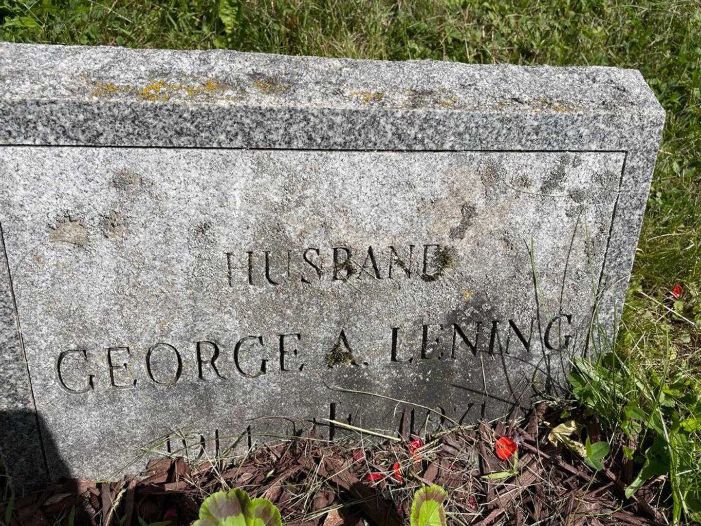George A. Lening's grave. Photo 3