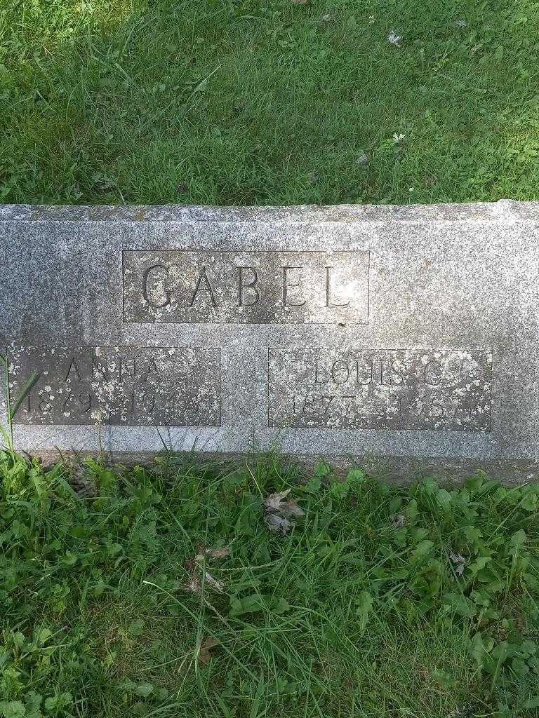 Louis C. Gabel's grave. Photo 2