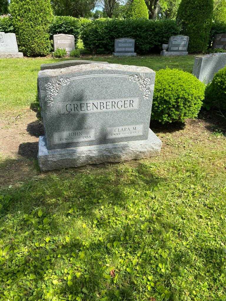 Clara M. Greenberger's grave. Photo 2