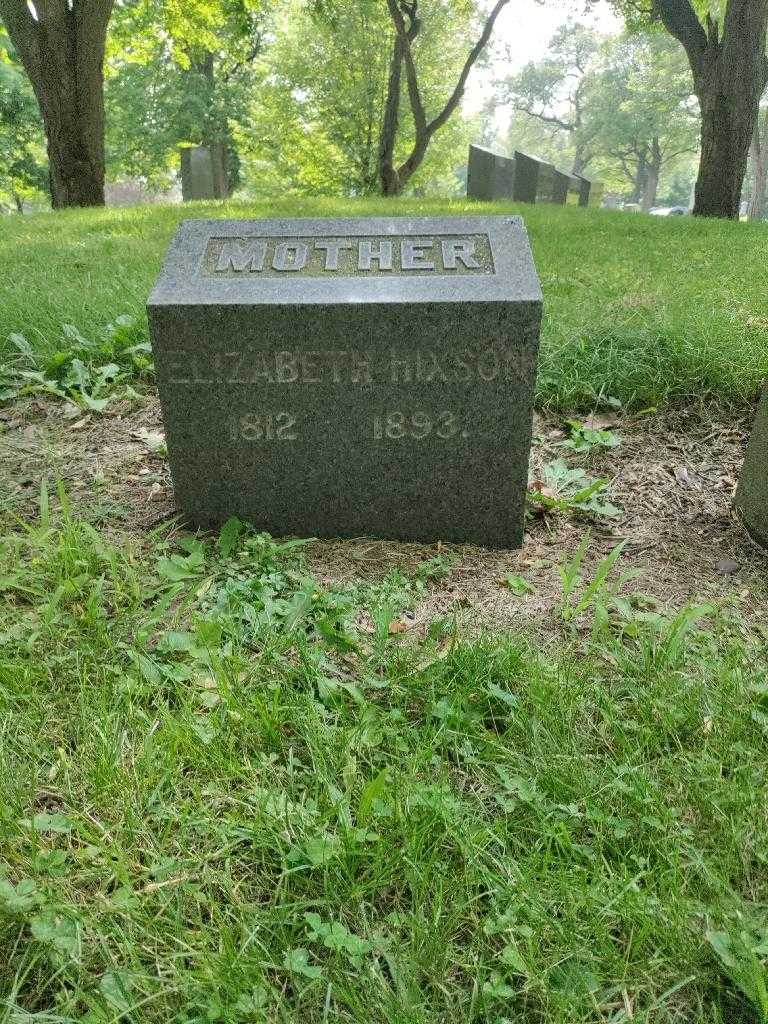 Elizabeth Hixson's grave. Photo 2