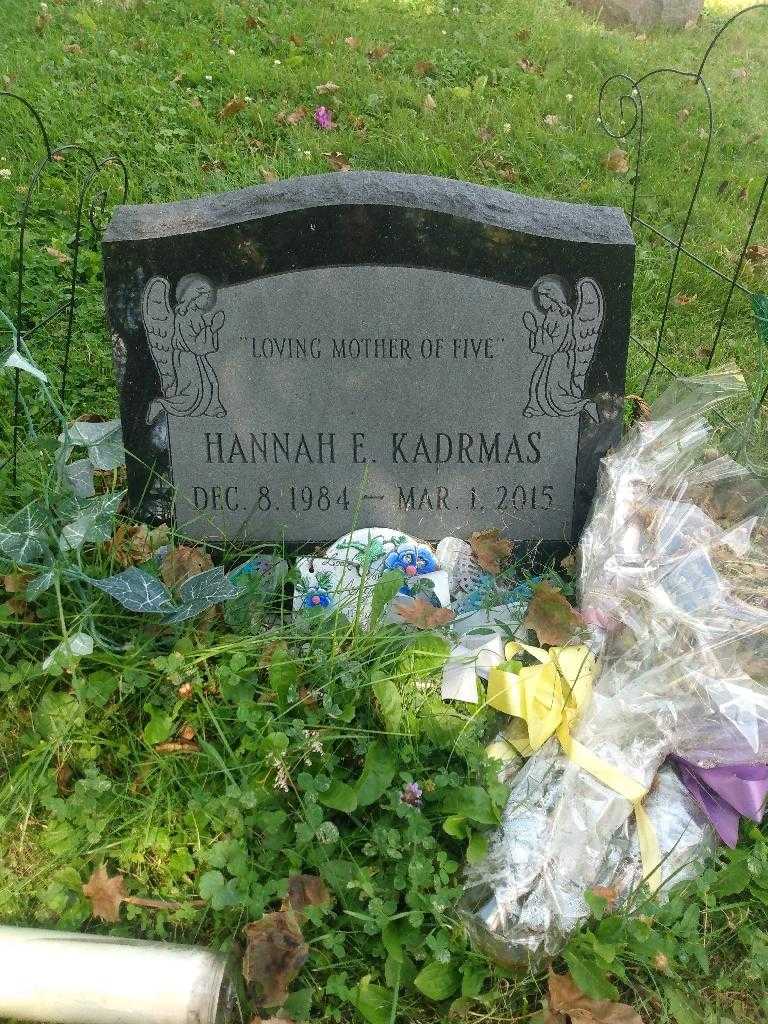 Hannah E. Kadrmas's grave. Photo 3